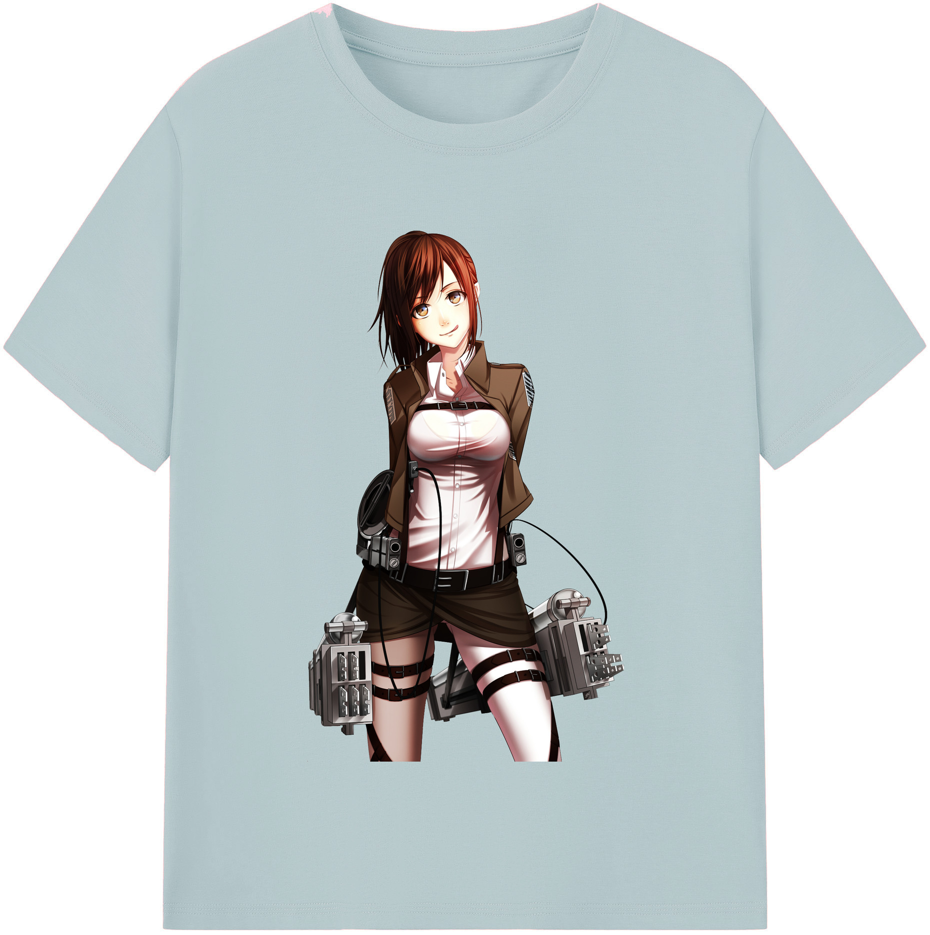 （画像用） 進撃の巨人 サシャ·ブラウス Attack on Titan Sasha Blaus 綿100％半袖Tシャツ（フロントプリント）